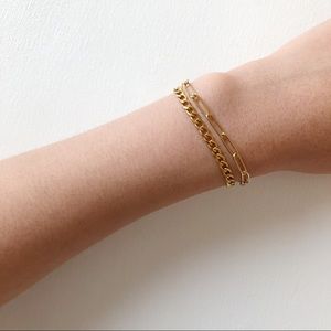 18k gold vermeil bracelet set